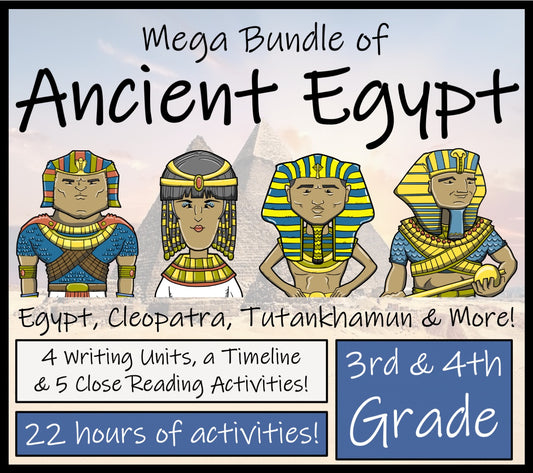 Ancient Egypt Mega Bundle of Activities | 3rd Grade & 4th Grade