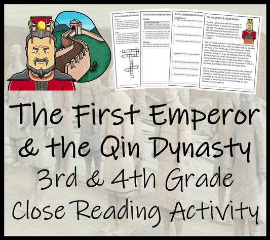 The First Emperor & the Qin Dynasty Close Reading Activity | 3rd & 4th Grade