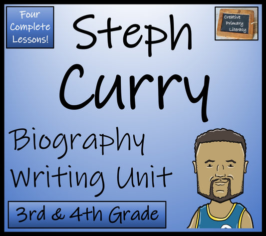 Stephen Curry Biography Writing Unit | 3rd Grade & 4th Grade