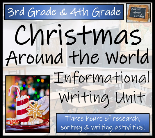 Christmas Around the World Informational Writing Unit | 3rd Grade & 4th Grade
