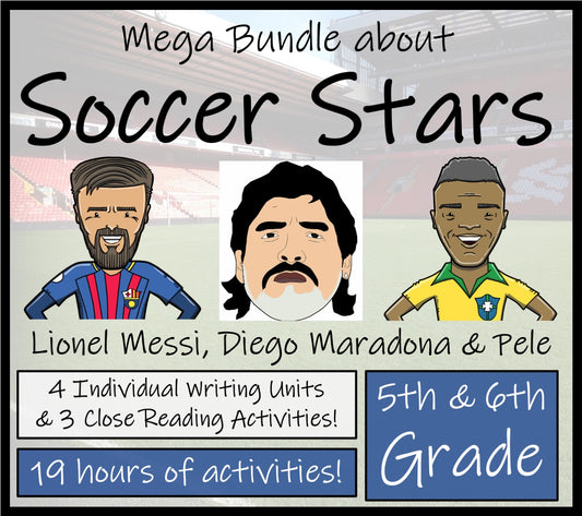 Greatest Soccer Stars Mega Bundle of Activities | 5th Grade & 6th Grade