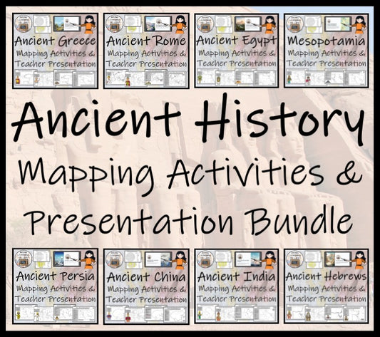 Ancient History Map Activities and Presentations Bundle