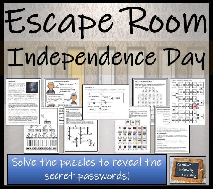 Independence Day Escape Room Activity