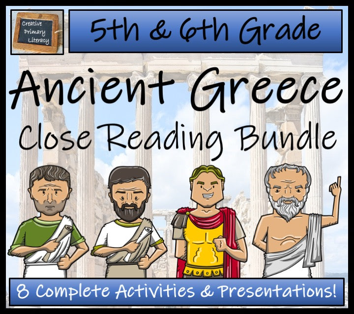 Ancient Greece Close Reading Activity Bundle | 5th Grade & 6th Grade