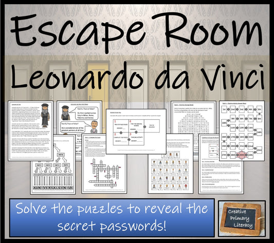Leonardo da Vinci Escape Room Activity