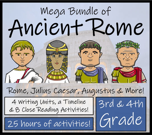 Ancient Rome Mega Bundle of Activities | 3rd Grade & 4th Grade