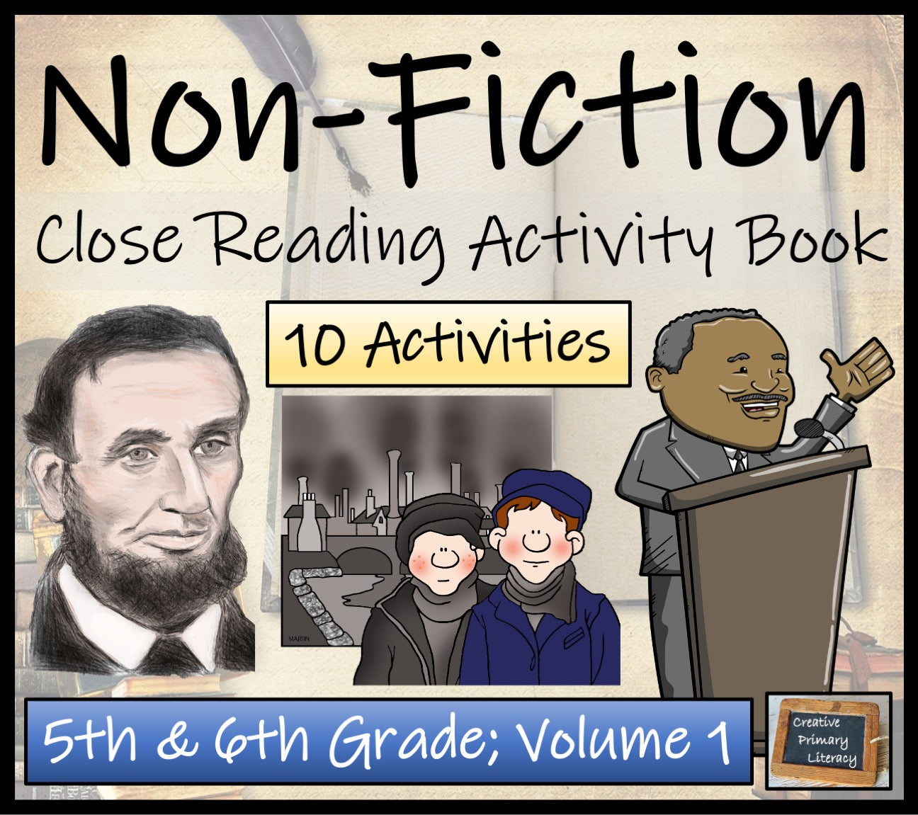 Non-Fiction Close Reading Comprehension Activity Book | 5th Grade & 6th Grade