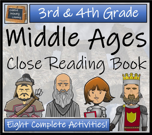 Middle Ages Close Reading Comprehension Book | 3rd Grade & 4th Grade