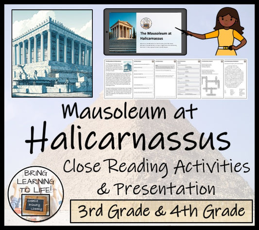 Mausoleum at Halicarnassus Close Reading Activities | 3rd Grade & 4th Grade