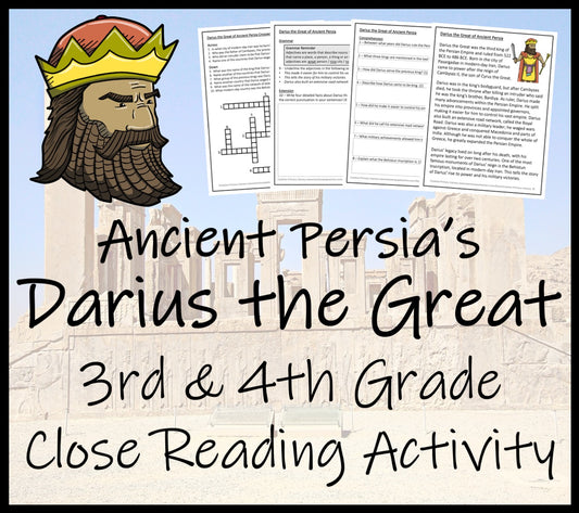 Darius the Great Close Reading Comprehension Activity | 3rd Grade & 4th Grade