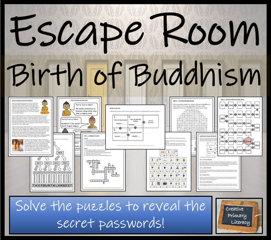 Siddhartha Gautama & the Birth of Buddhism Escape Room Activity