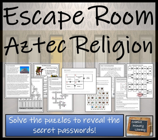 Religion in the Aztec Empire Escape Room Activity