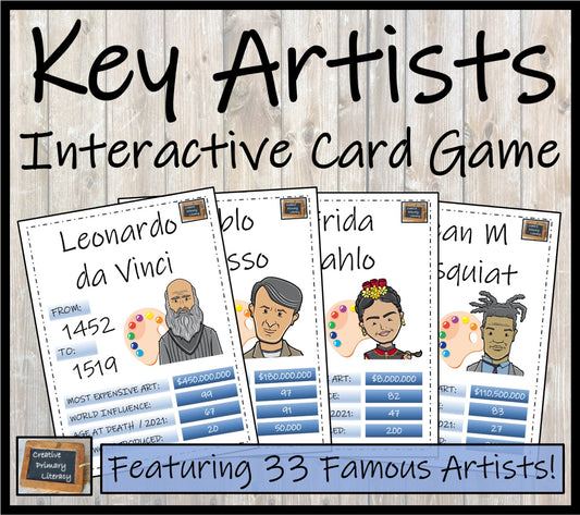 Famous Artists Trading Cards Game