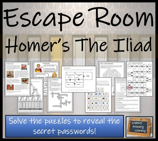 Homer's The Iliad Escape Room Activity