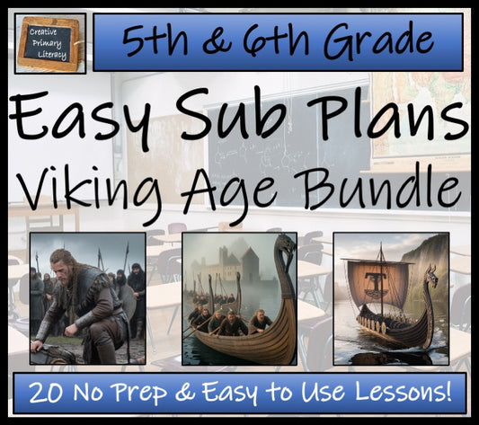 Emergency Sub Plans | Viking Age Bundle | 5th Grade & 6th Grade