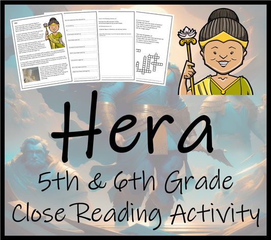 Hera Close Reading Comprehension Activity | 5th Grade & 6th Grade