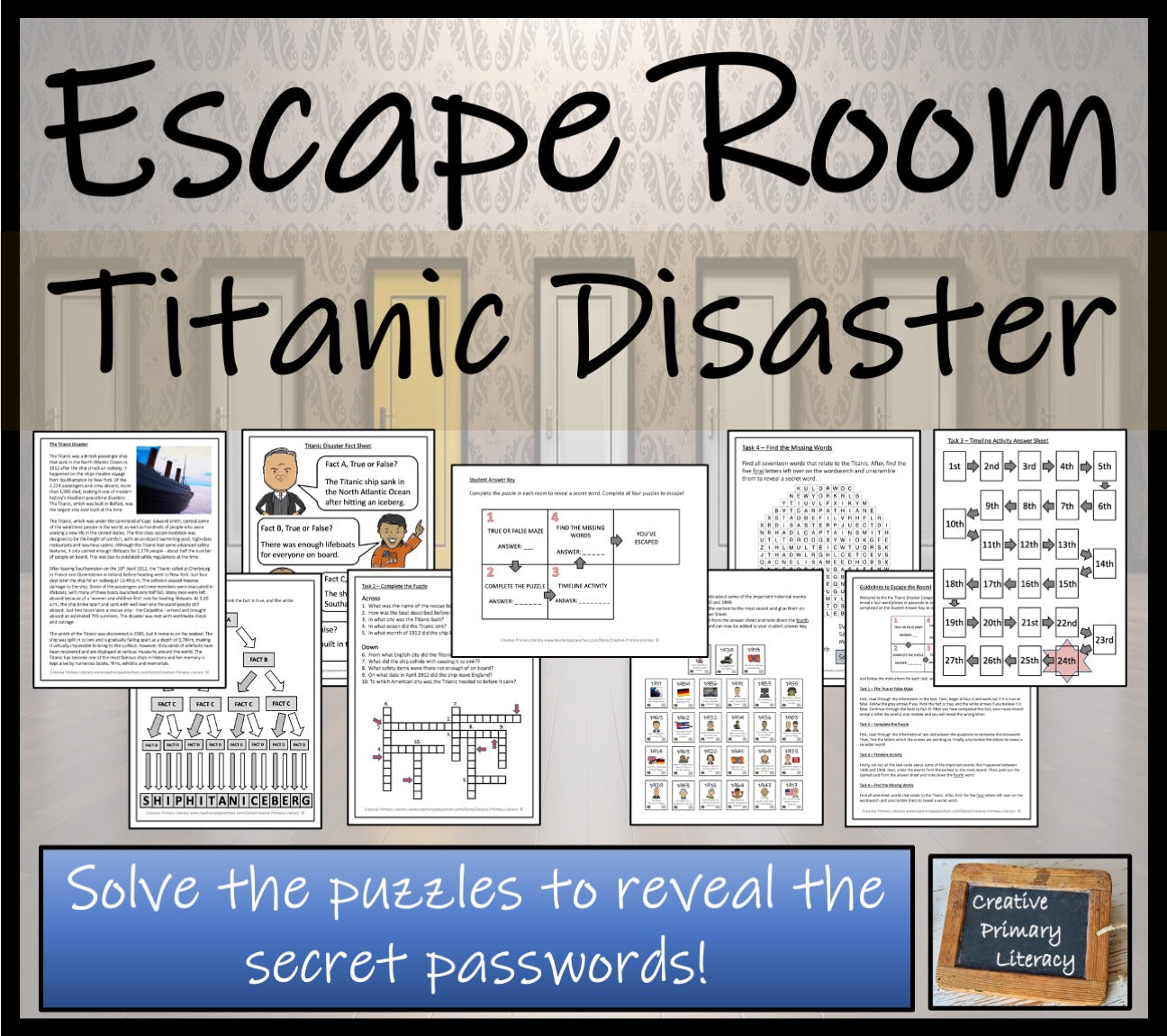 The Titanic Disaster Escape Room Activity