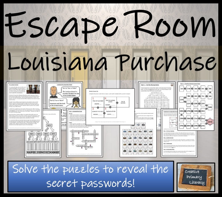 Louisiana Purchase Escape Room Activity