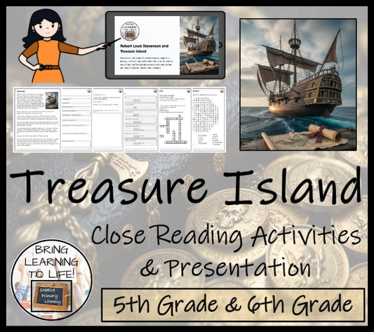 Treasure Island Fiction Reading Comprehension | 5th Grade & 6th Grade