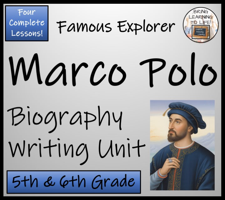 Marco Polo Biography Writing Unit | 5th–6th Grade | World Explorers
