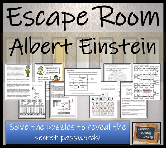 Albert Einstein Escape Room Activity