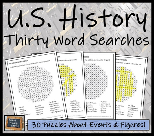 U.S. History Word Search Puzzle Collection