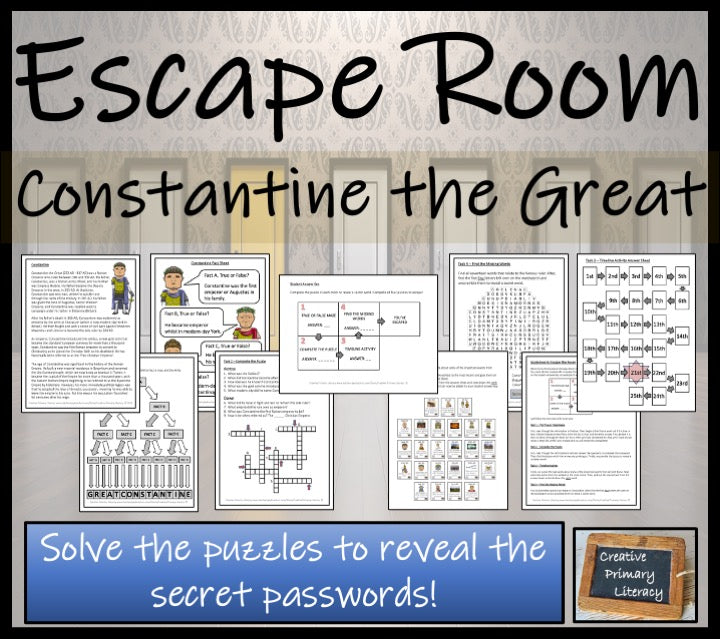 Constantine the Great Escape Room Activity