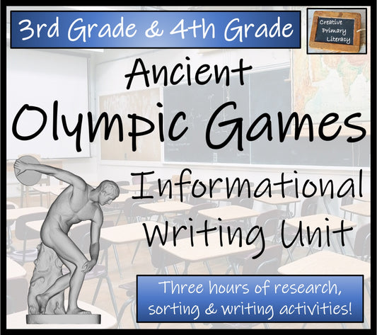 Ancient Olympic Games Informational Writing Unit | 3rd Grade & 4th Grade