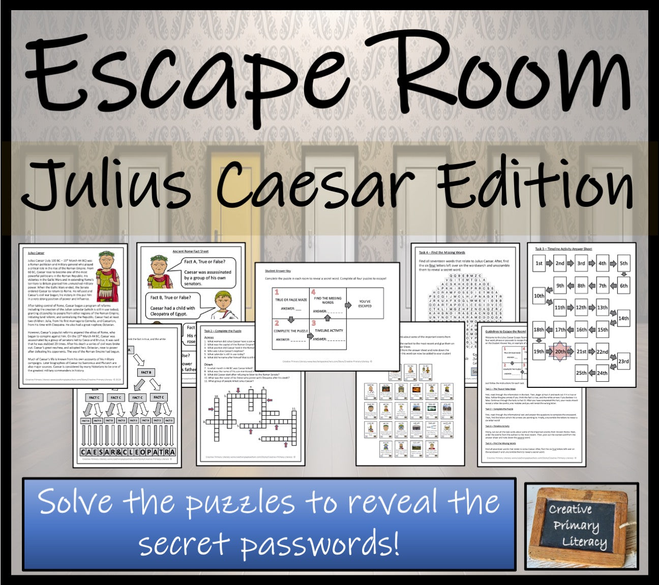 Julius Caesar Escape Room Activity