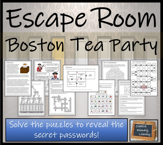 Boston Tea Party Escape Room Activity