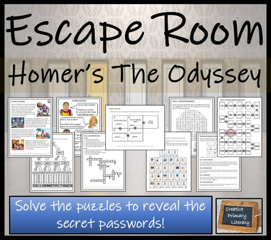Homer's The Odyssey Escape Room Activity