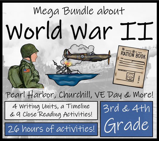 World War II Mega Bundle of Activities | 3rd Grade & 4th Grade