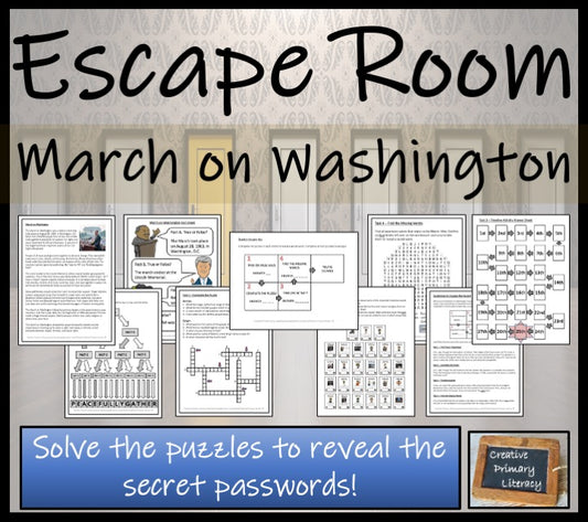 March on Washington Escape Room Activity
