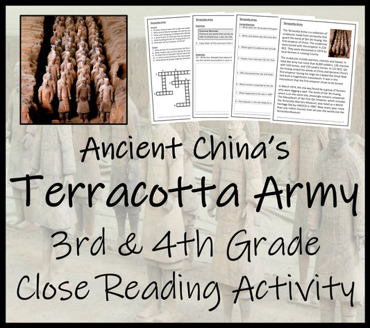 Terracotta Army Close Reading Comprehension Activity | 3rd Grade & 4th Grade
