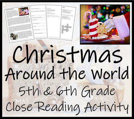 Christmas Around the World Close Reading Comprehension | 5th & 6th Grade