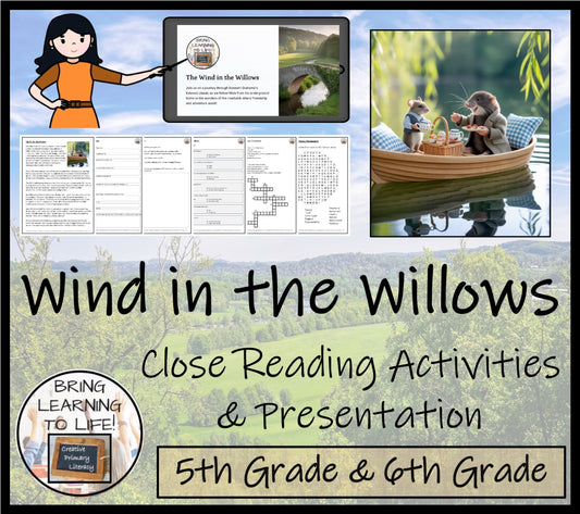 The Wind in the Willows Fiction Reading Comprehension | 5th Grade & 6th Grade