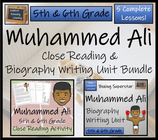 Muhammed Ali Close Reading & Biography Bundle | 5th Grade & 6th Grade
