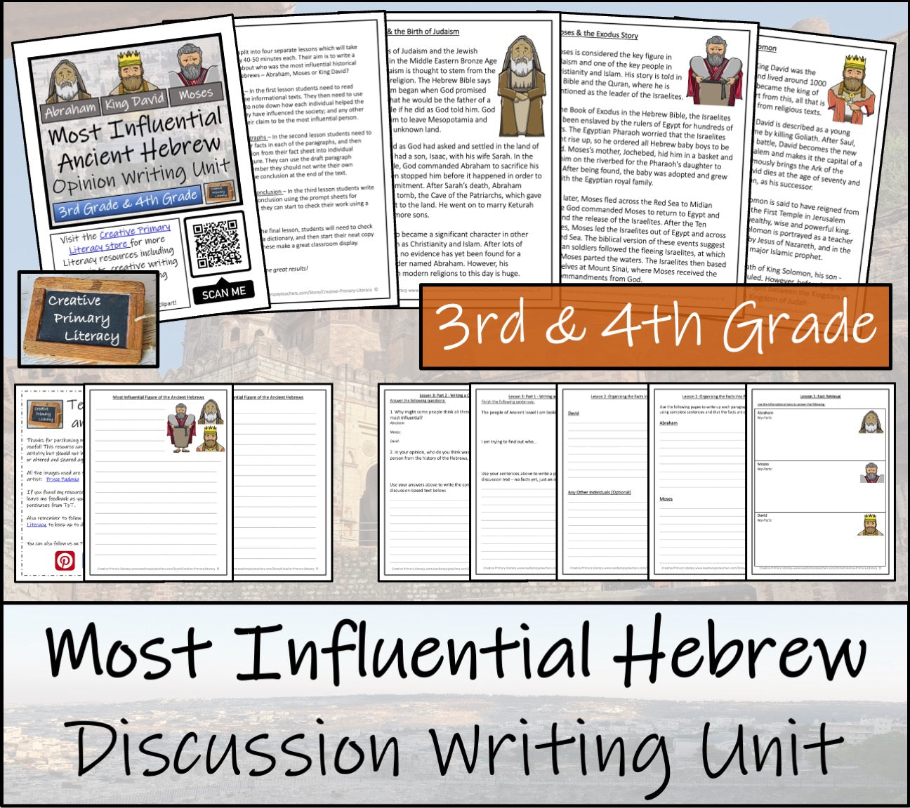 Most Influential Ancient Hebrew Opinion Writing Unit | 3rd Grade & 4th Grade
