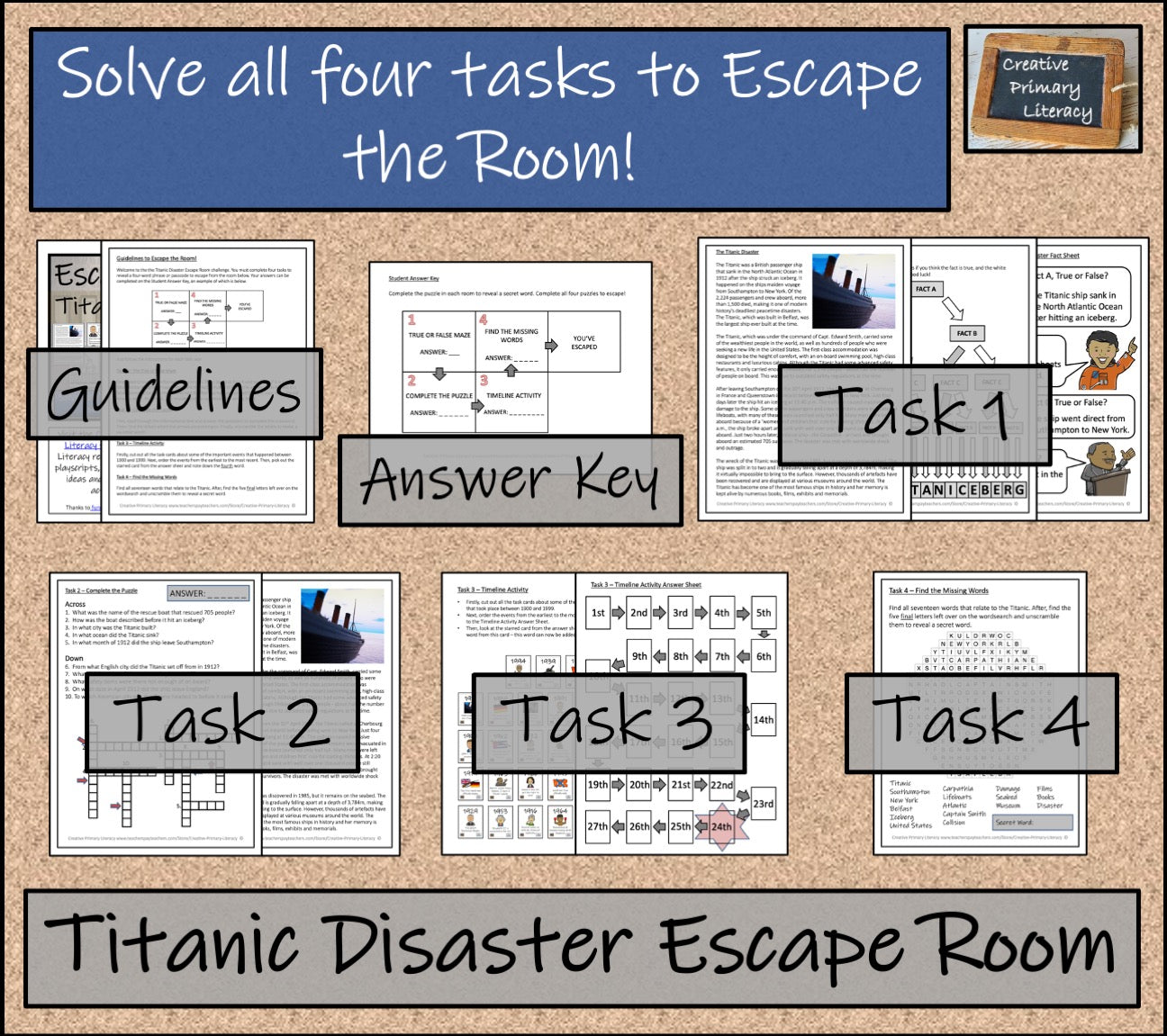 The Titanic Disaster Escape Room Activity