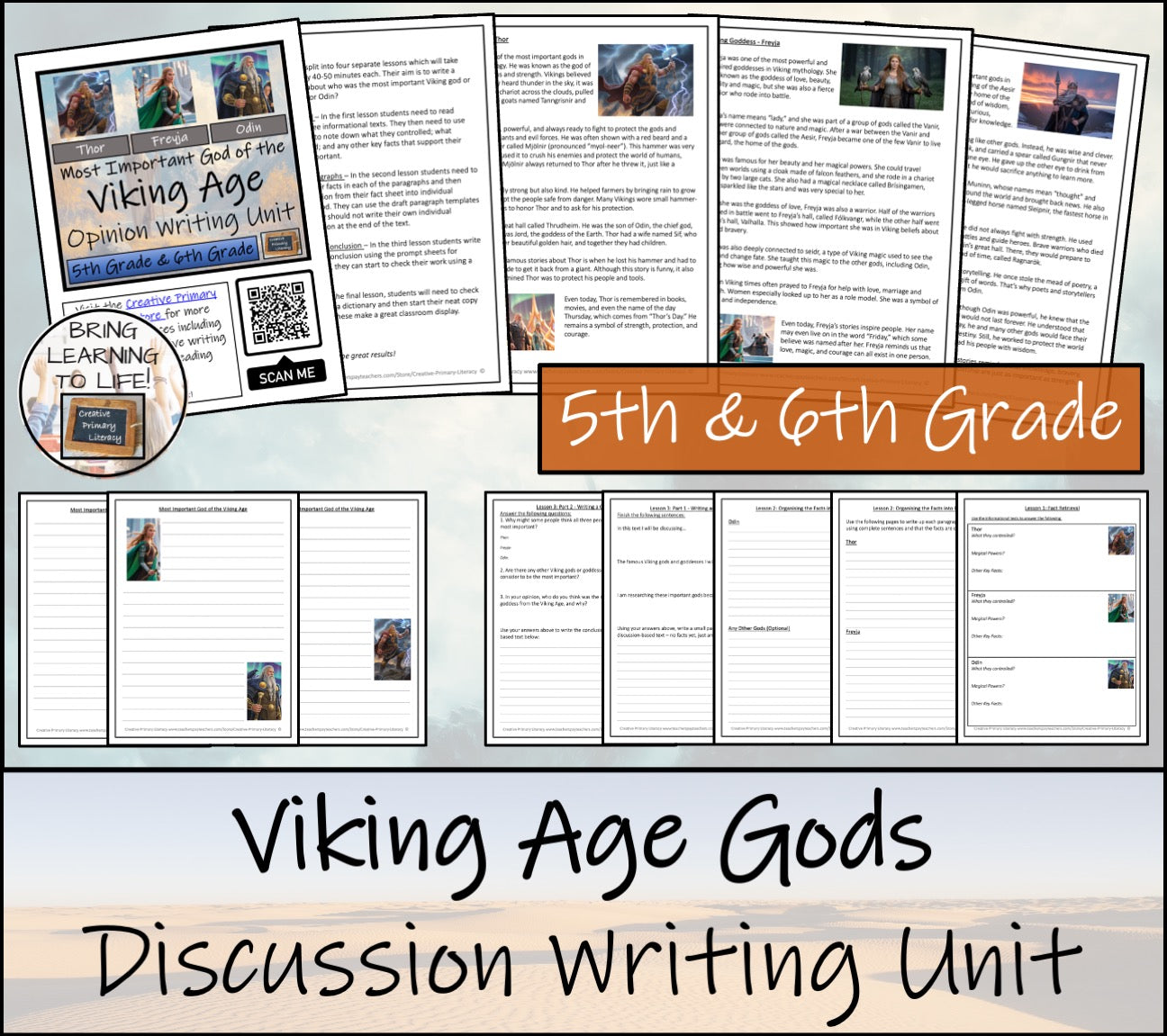 Most Important Viking God Opinion Writing Unit | 5th Grade & 6th Grade