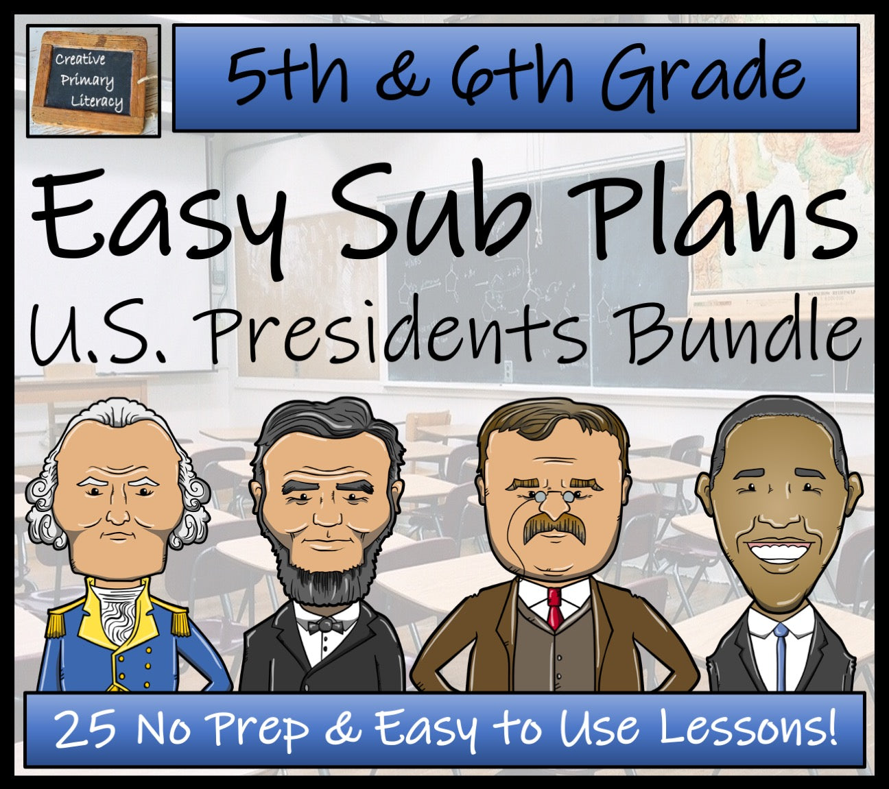 Emergency Sub Plans | American Presidents Bundle | 5th Grade & 6th Grade