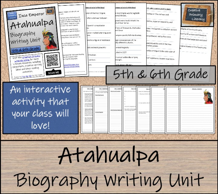 Atahualpa Biography Writing Unit | 5th Grade & 6th Grade