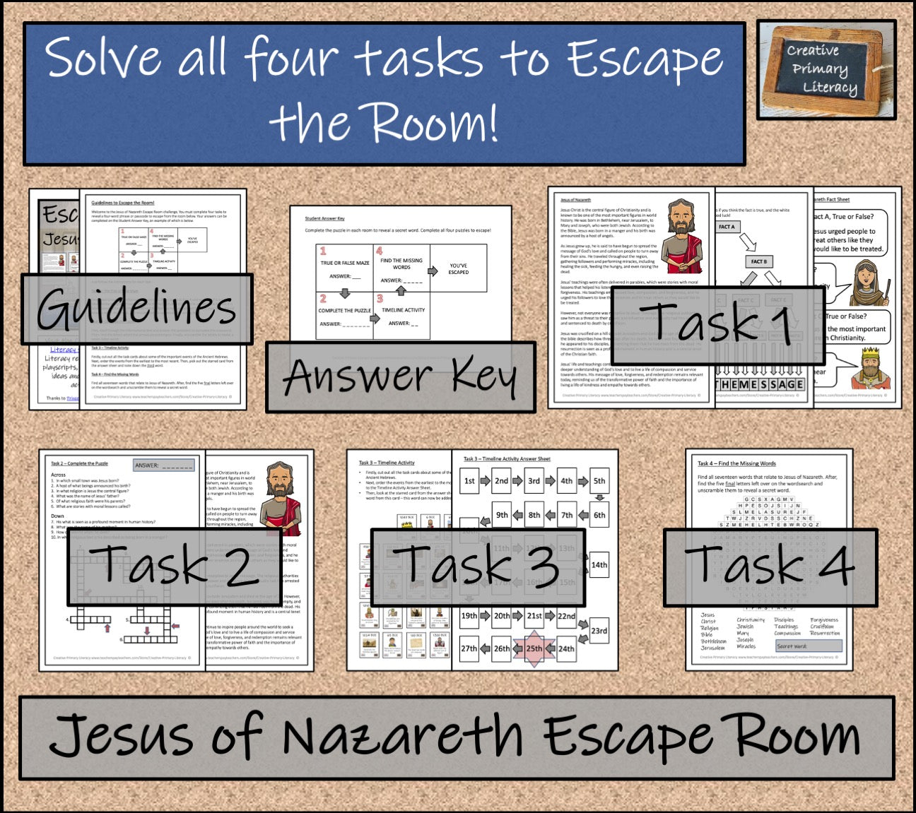Jesus of Nazareth Escape Room Activity