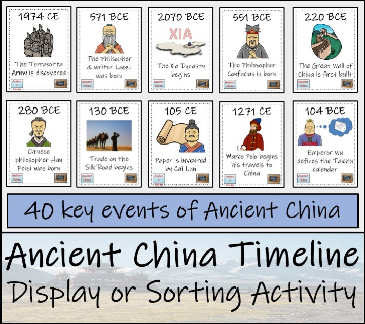 Ancient China Mega Bundle of Activities | 5th Grade & 6th Grade