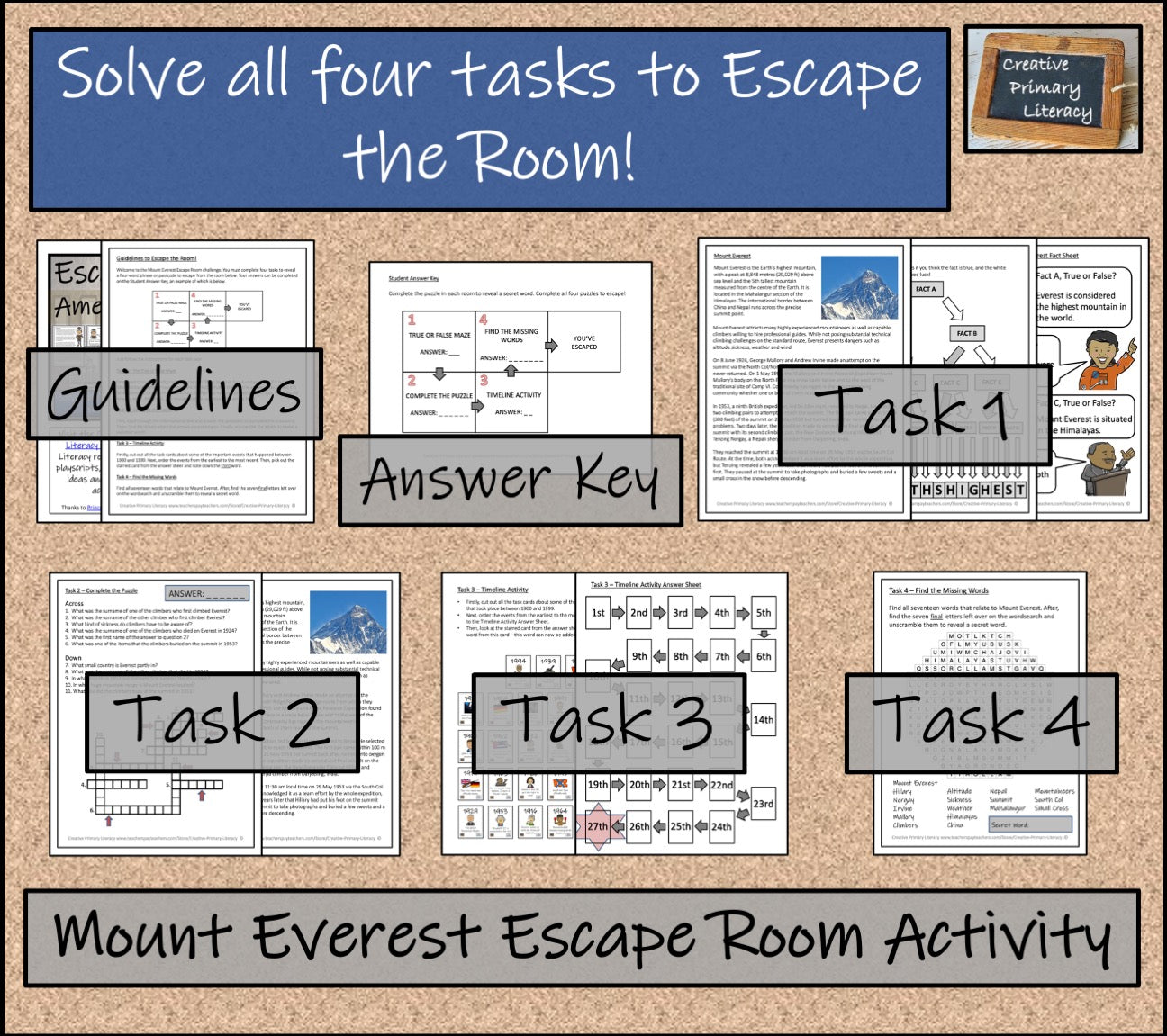Mount Everest Escape Room Activity