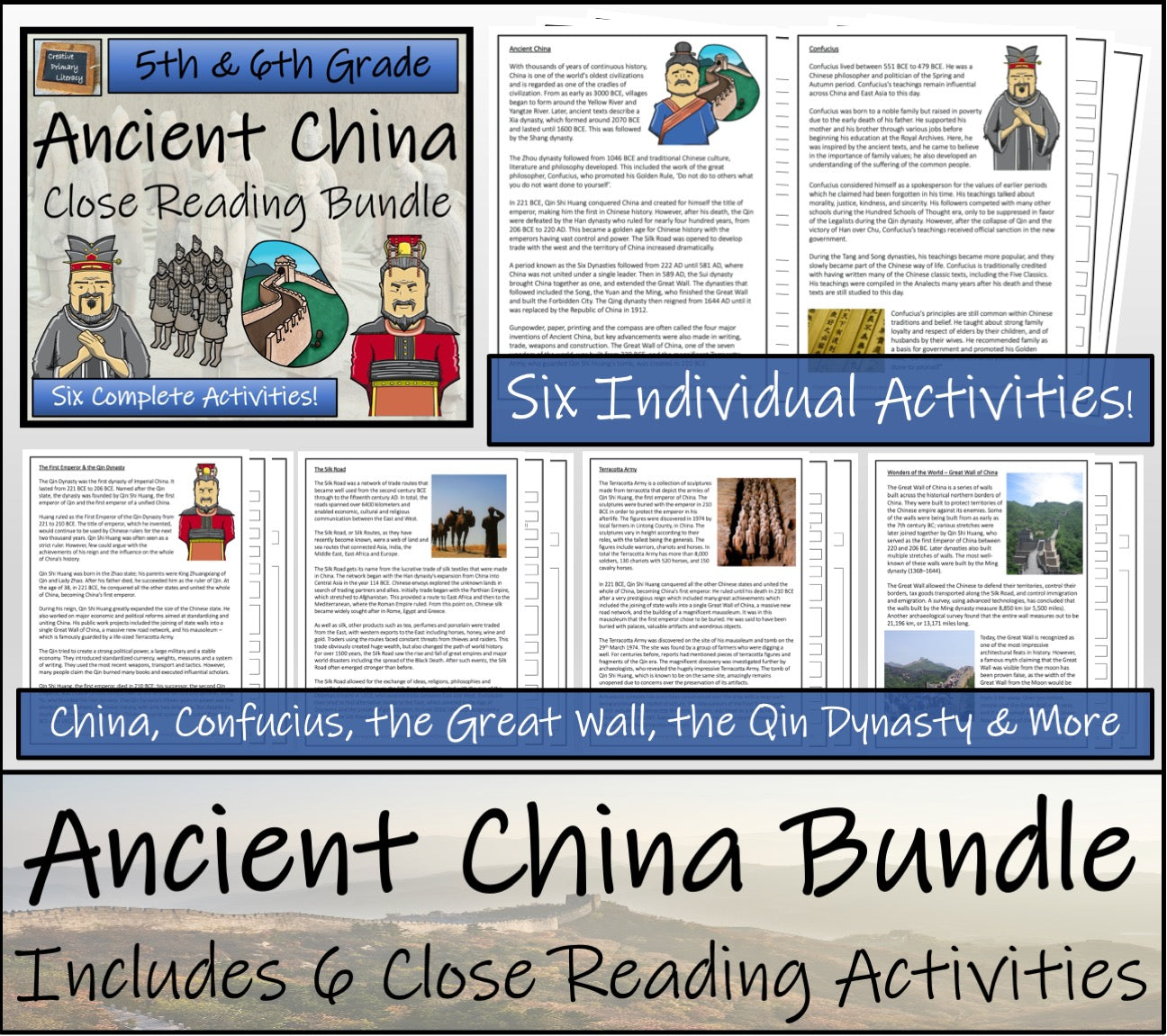 Ancient China Mega Bundle of Activities | 5th Grade & 6th Grade