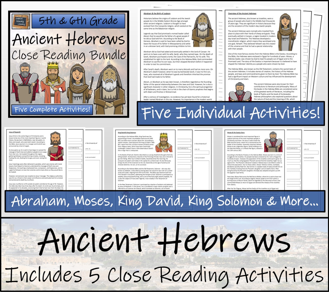 Ancient Hebrews Mega Bundle of Activities | 5th Grade & 6th Grade
