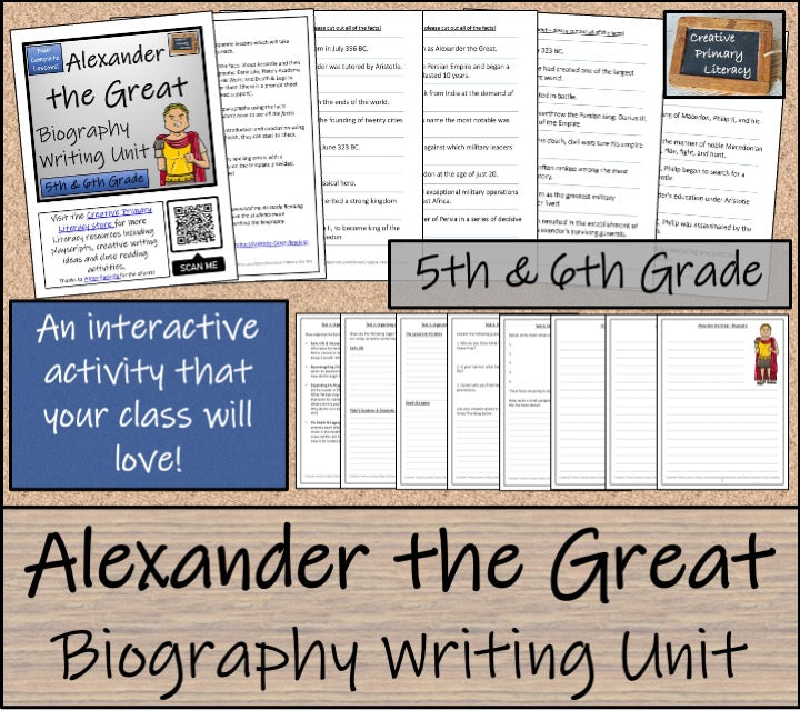 Alexander the Great Biography Writing Unit | 5th Grade & 6th Grade