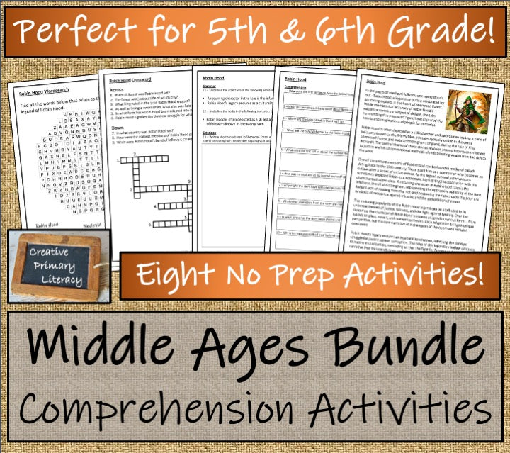 Middle Ages Mega Bundle of Activities | 5th Grade & 6th Grade