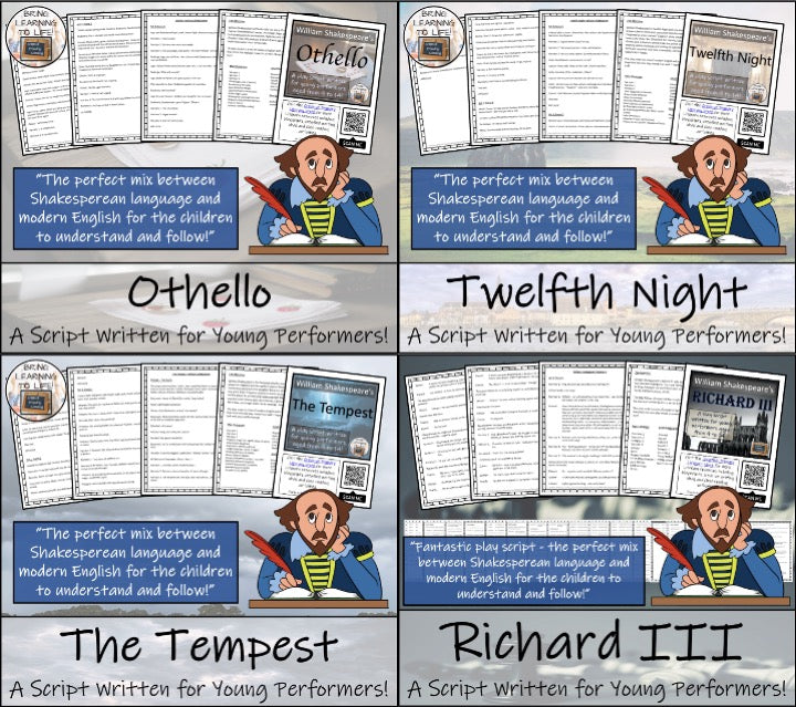 William Shakespeare Play Scripts Bundle | Eight Individual Play Scripts